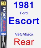 Rear Wiper Blade for 1981 Ford Escort - Vision Saver