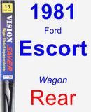 Rear Wiper Blade for 1981 Ford Escort - Vision Saver