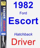 Driver Wiper Blade for 1982 Ford Escort - Vision Saver