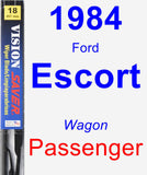 Passenger Wiper Blade for 1984 Ford Escort - Vision Saver