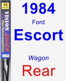 Rear Wiper Blade for 1984 Ford Escort - Vision Saver