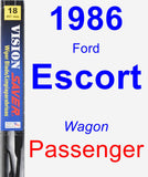 Passenger Wiper Blade for 1986 Ford Escort - Vision Saver