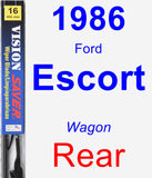 Rear Wiper Blade for 1986 Ford Escort - Vision Saver