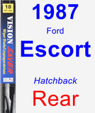 Rear Wiper Blade for 1987 Ford Escort - Vision Saver