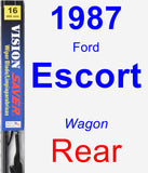 Rear Wiper Blade for 1987 Ford Escort - Vision Saver