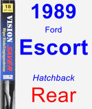 Rear Wiper Blade for 1989 Ford Escort - Vision Saver