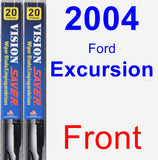 Front Wiper Blade Pack for 2004 Ford Excursion - Vision Saver