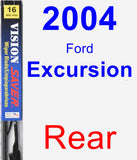 Rear Wiper Blade for 2004 Ford Excursion - Vision Saver