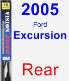 Rear Wiper Blade for 2005 Ford Excursion - Vision Saver