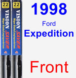 Front Wiper Blade Pack for 1998 Ford Expedition - Vision Saver