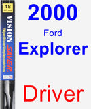 Driver Wiper Blade for 2000 Ford Explorer - Vision Saver