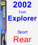 Rear Wiper Blade for 2002 Ford Explorer - Vision Saver