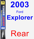 Rear Wiper Blade for 2003 Ford Explorer - Vision Saver