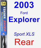 Rear Wiper Blade for 2003 Ford Explorer - Vision Saver