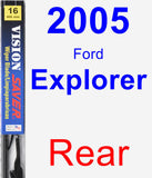 Rear Wiper Blade for 2005 Ford Explorer - Vision Saver