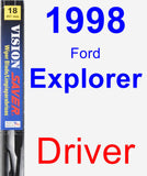 Driver Wiper Blade for 1998 Ford Explorer - Vision Saver