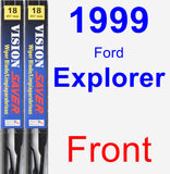 Front Wiper Blade Pack for 1999 Ford Explorer - Vision Saver