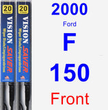 Front Wiper Blade Pack for 2000 Ford F-150 - Vision Saver