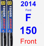 Front Wiper Blade Pack for 2014 Ford F-150 - Vision Saver