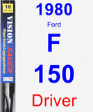 Driver Wiper Blade for 1980 Ford F-150 - Vision Saver