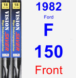 Front Wiper Blade Pack for 1982 Ford F-150 - Vision Saver