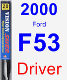 Driver Wiper Blade for 2000 Ford F53 - Vision Saver