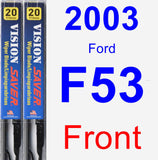 Front Wiper Blade Pack for 2003 Ford F53 - Vision Saver