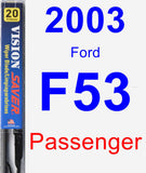 Passenger Wiper Blade for 2003 Ford F53 - Vision Saver