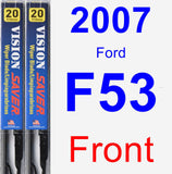 Front Wiper Blade Pack for 2007 Ford F53 - Vision Saver