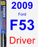 Driver Wiper Blade for 2009 Ford F53 - Vision Saver