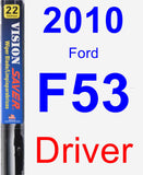 Driver Wiper Blade for 2010 Ford F53 - Vision Saver