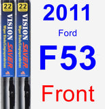 Front Wiper Blade Pack for 2011 Ford F53 - Vision Saver