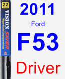 Driver Wiper Blade for 2011 Ford F53 - Vision Saver