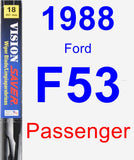 Passenger Wiper Blade for 1988 Ford F53 - Vision Saver