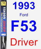 Driver Wiper Blade for 1993 Ford F53 - Vision Saver