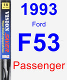 Passenger Wiper Blade for 1993 Ford F53 - Vision Saver