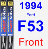 Front Wiper Blade Pack for 1994 Ford F53 - Vision Saver