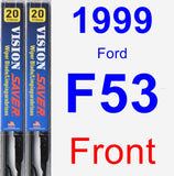 Front Wiper Blade Pack for 1999 Ford F53 - Vision Saver