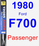 Passenger Wiper Blade for 1980 Ford F700 - Vision Saver