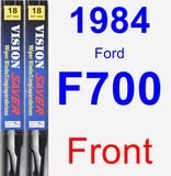 Front Wiper Blade Pack for 1984 Ford F700 - Vision Saver