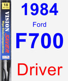 Driver Wiper Blade for 1984 Ford F700 - Vision Saver