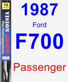 Passenger Wiper Blade for 1987 Ford F700 - Vision Saver