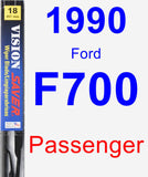 Passenger Wiper Blade for 1990 Ford F700 - Vision Saver