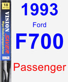 Passenger Wiper Blade for 1993 Ford F700 - Vision Saver