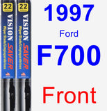 Front Wiper Blade Pack for 1997 Ford F700 - Vision Saver