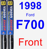 Front Wiper Blade Pack for 1998 Ford F700 - Vision Saver