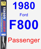 Passenger Wiper Blade for 1980 Ford F800 - Vision Saver