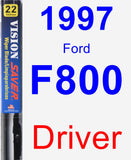 Driver Wiper Blade for 1997 Ford F800 - Vision Saver