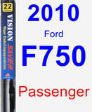 Passenger Wiper Blade for 2010 Ford F750 - Vision Saver