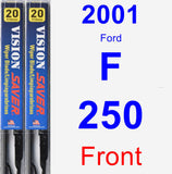 Front Wiper Blade Pack for 2001 Ford F-250 - Vision Saver